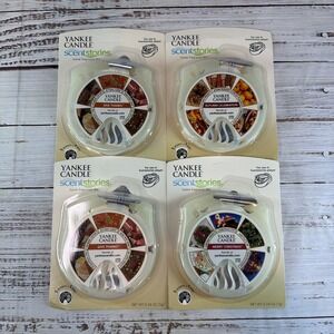 Lot Of 4 NIP Scentstories Yankee Candle Merry Christmas Give Thanks Autumn